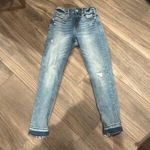 Girls Gap blue ripped jeans, size girls 12